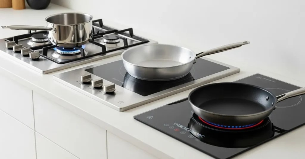 Panelas e Compatibilidade com Fogões: Como Escolher o Modelo Certo para Cada Tipo de Cozinha Panelas para Fogão a Gás Elétrico e Vitrocerâmico Qual Funciona Melhor em Cada Tipo